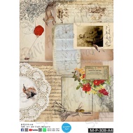 Decoupage Paper - Ephemera Collage Series