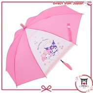 Ogawa Kids Umbrella Jump Type 50cm 8 Ribs Sanrio My Melody &amp; Kuromi with Clear Window and Name Tag 15646
