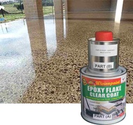 EPOXY FLAKE CLEAR COAT WISION ( 1 LITER ) WP FLAKE CLEAR FINISHING /EPOXY TOP PAINT FOR FLAKE COLOURS FLOOR / 1L /F