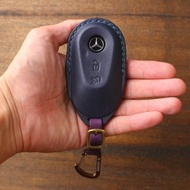 茶皮 Benz EQS 賓士鑰匙皮套 A250 C300 CLA GLE EQE【客製化】