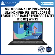 MSI MODERN 15 B12MO-697PH | 15.6inch FHD IPS | Intel Core i5 1235U | 16GB RAM | 512GB SSD | Intel Ir