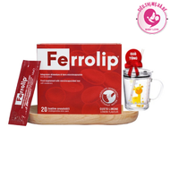 Sắt Bột Ferrolip Tan Ngay Trong Miệng Hộp 20 gói dành cho mẹ bầu