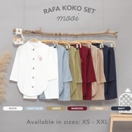 Mooi Rafa Koko Set Baju Setelan Anak Laki Lebaran Raya Collection 2022
