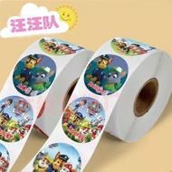 ☆500 Sheets/Set☆PAW Patrol Stickers Roll Stickers Luggage Stickers Cute Stickers Waterproof Stickers Cartoon Stickers Anime Stickers Reward Stickers Sealing Stickers Round Stickers Sealing Stickers Small Gift Stickers Package Stickers