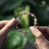 Vòng Chuỗi Mân Côi T.A Dâu tự nhiên phối charm bạc Thái 925 | Cho lời nguyện cầu thêm đẹp