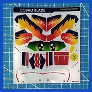 ∈ ◵ ✷ B-Daman Cobalt Blade - TV Animation Version Sticker