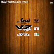 Sticker arai VZ Ram uv printing