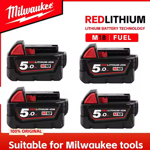 Replacement For Milwaukee M18 8.0Ah Battery 18V Li-ion Battery 48-11-1880 48-11-1860 48-11-1850 Powe