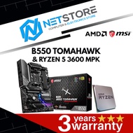 PWP MSI B550 TOMAHAWK ATX & AMD RYZEN 5 3600 MPK PROCESSOR