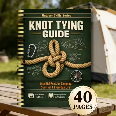 Survival Knot Tying Guide Book Illustrated Step-by-Step Instructions Essential Camping Rope Knots Ma