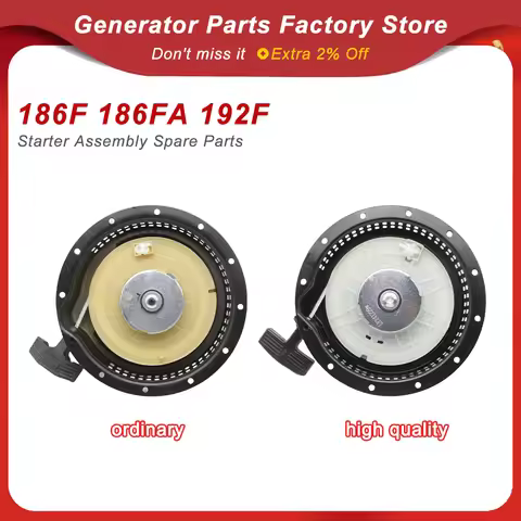 186F 186FA 192F Good Double Catch Diesel Generator Recoil Starter Electric Generator Engine Pull Sta