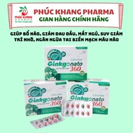 GINKGO NATO 360 BRAIN SUPPLEMENT PILLS. HELP REDUCE HEAD WITCHES, LOST SLEEP, REDUCE MEMORY,... BOX 