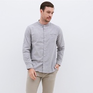 KEMEJA MEN'S SHIRT M231 Shanghai Men's Shirt Grey 1552G - S NEWEST COOL JUMBO PLAIN PREMIUM ADULT MO