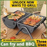 BBQ grill outdoorbarbeque picnic set camping portable charcoal Barbecue foldable bbq stand Barbecue Pan Charcoal Roast