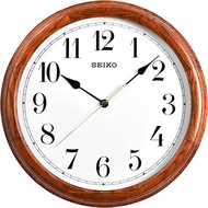 SEIKO Japan SEIKO 43cm Wall Clock Simple Atmospheric Chinese Bedroom Living Room Oak Solid Wood Quar