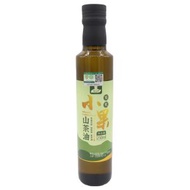 小果有機山茶油250毫升 80%油酸 涼拌 調味 蒸煮 熱炒 煎 炸 高煙點 醇正清香 低溫物理冷榨 非精煉 茶籽油 苦茶油 源自湖南攸縣 有機認證