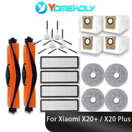 For Xiaomi Robot Vacuum X20+ / X20 Max/X20 Plus / C102 /Cleaner Accessories Main Side Brush Filter M