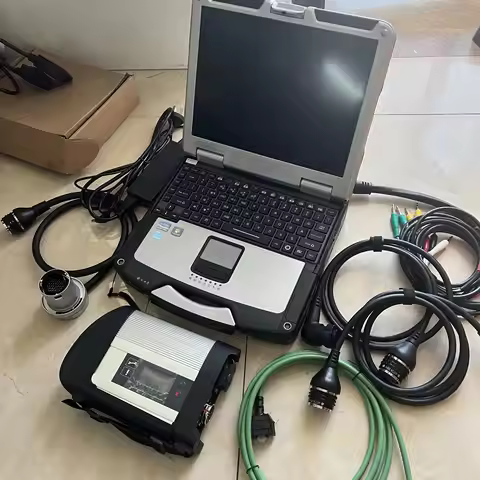 mb star sd c4 connect with cf-31 toughbook 4G tablet install with 2025.12v software hdd full set rea