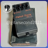 Efek Gitar Boss Metal Zone MT2, Guitar Pedal Stompbox Metalzone Distorsi, Second