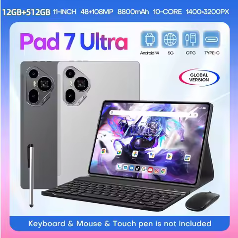 New Global Version Original Pad 7 Ultra Tablet 12GB+512GB 11" HD 4K Android 14 8800mAh 5G Dual SIM P