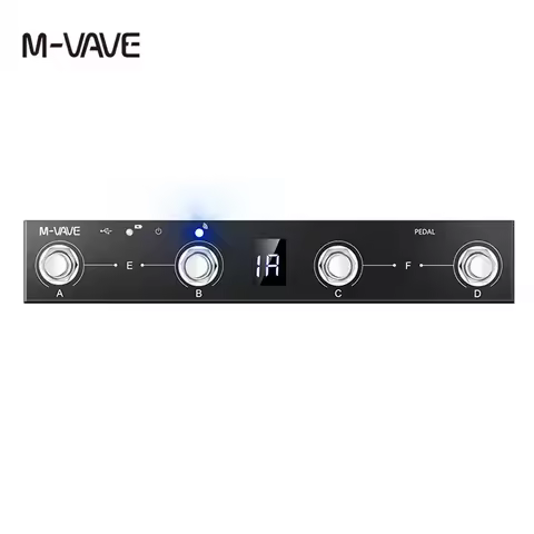 M-vave Chocolate Programmable BT MIDI Controller 4 Footswitch Supports USB MIDI Suit for BIAS FX 2/ 