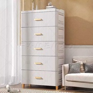 Fanenso 70cm 56cm 45cm White Drawer Cabinet Organizer Furniture / Plastic Storage Box