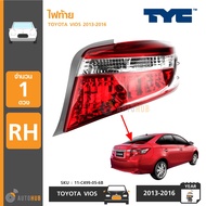 TYC ไฟท้าย TOYOTA VIOS ปี 2013-2016 RH ข้างขวา (11-C499-05-2B)