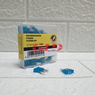 FUSE DX MINI 15A FLOSSER GERMANY - STICK FUSE SMALL PLUG-IN/