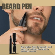 Beard Pen Beard Filler Kit Waterproof Beard Filler Pencil For Men With Brush Salon Facial Hair V2q0