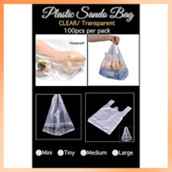 (LAZ 5 ) Plastic Sando Bag CLEAR 100pcs
