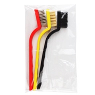 3Pcs Sikat Kawat Set /Sikat Nilon /Tembaga Stainless Mini Wire Brush Sikat Sol/Wire Brush