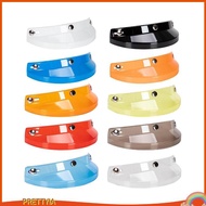 [PrettyiaSG] Retro Helmet Visor 3 Snap Sun Shade Protector for 3/4 Helmets Retro Helmets