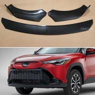 Body Kit Accessories Front Bumper Lip Splitter Spoiler For Toyota Corolla Cross 2020--2024 Year