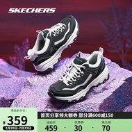 斯凯奇斯凯奇丨Skechers老爹鞋女运动厚底休闲熊猫鞋 黑色/白色 37.5