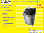 TOSHIBA AW-DG1500WM 14KG /15KG /16KG SDD INVERTER - NANO WASH FULLY AUTO / DAEMA DWF-1588JD 15KG DD 