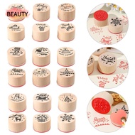 BEAUTY 6pcs/set Blessing Greeting Words Stationery Art Craft Thank You Happy Birthday Painting Drawi