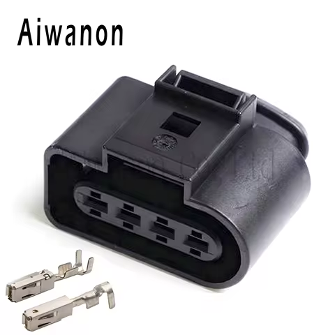 1 Set 4 Pin Car Engine Ignition Coil Waterproof Electronic Connector Plug Wiring Harness For A4 A6 G