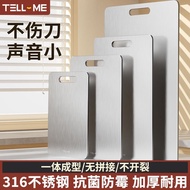 [3300Positive Review]Stainless steel cutting board double-sided antibacterial and mildew-proof for h