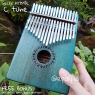 GECKO K17MBL Kalimba 17 Keys Solid Mahogany Wood + Hardcase FREE BONUS Mbira April Yang