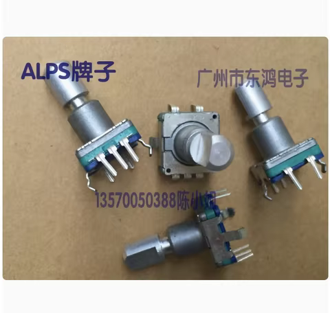 4 PCS Japanese ALPS Alps EC11 encoder with switch 18 positioning numbers 9 pulse points axis length 