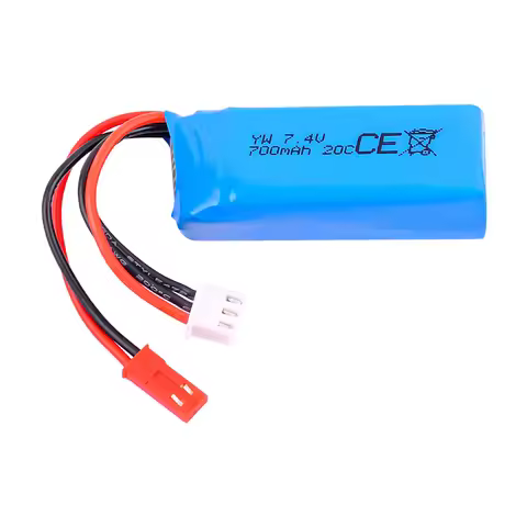 7.4V 700mAh 2S 20C LiPo Battery with JST Plug for HGV2 HGD2 RC Rear-drive Drift Car 1/28 Mosquito Ca