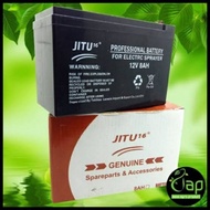 BATERAI Accu Sprayer Elektrik Oryginal 8AH 12V Import"JITU"
