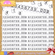 JellyfishSmall Counter Kit 50 Sets Price Display Cube Number Letter Price Tag Cube Blocks Adjustable