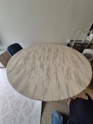 #包送貨 雲石枱 大理石紋圓桌