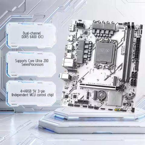 JGINYUE H810M-D M-ATX Motherboard Intel H810 Lga1851 Support Core Ultra 200 Series Processor