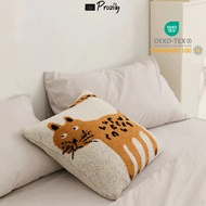 Prozily Leopard Cushion 100% Microfiber Cushion Covers 45 x45 cm Cute Cushion
