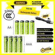 REMAX  AAA / AA Rechargeable USB Lithium Battery New Energy Series High-Quality Alkaline Strong Batt