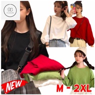 Baju T-shirt Perempuan Lengan Panjang Long Sleeve Women Fashion Korea Shirt Casual Plus Size Oversize Shirt Women Loose