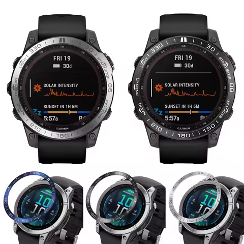 Fashion Bezel Ring Styling Case For Garmin Fenix 8 7X 7 47/51mm Tactix Smartwatch Metal Frame Adhesi