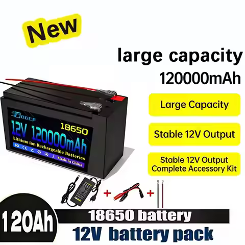 ✅️️✅12V Battery 100Ah 18650 Rechargeable LiFePO4 Lithium Battery Built-in 5V 2.1A Usb Power Display 